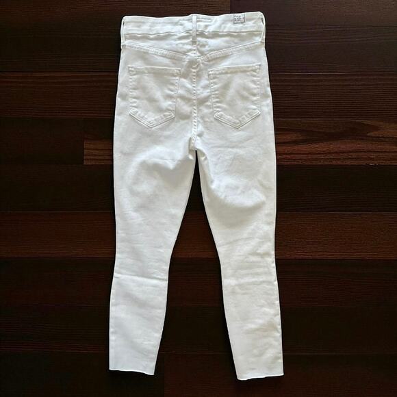 Frank & Eileen Sligo White Skinny Jeans Italian Performance Raw Women's size 26 - Picture 11 of 12